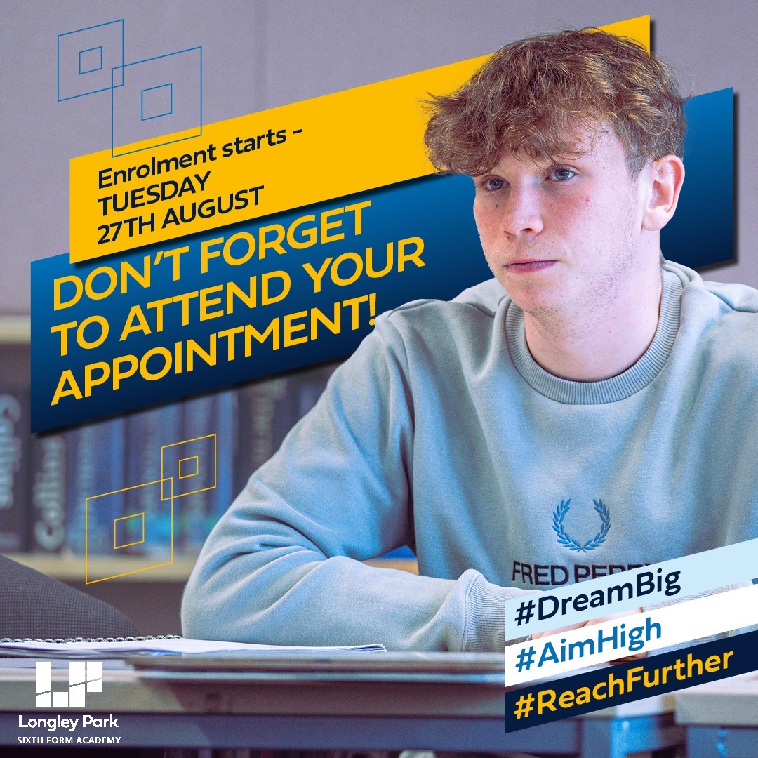 Enrolment starts on 27th August 2024 - Don't miss your appointment